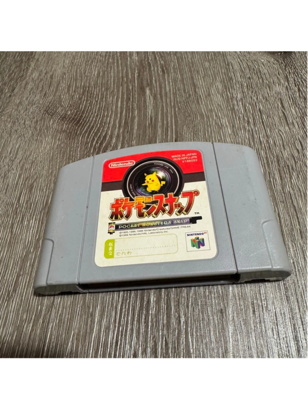 1997 Nintendo 64 Pokemon Snap Pocket Monsters Video Game Cartridge Japan Release
